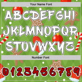 Custom Aurora Green Red Black-White Ugly Christmas Sweater Gingerbread Pullover Sweatshirt Hoodie