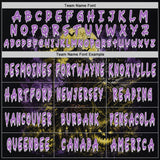 Custom Black Medium Purple-White Spooky Halloween Pumpkin Patch Pullover Sweatshirt Hoodie