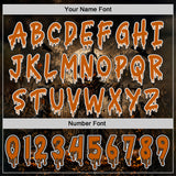 Custom Black Texas Orange-White Halloween Scary Scarecrow Pullover Sweatshirt Hoodie