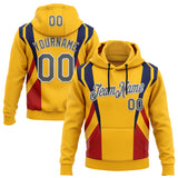 Custom Stitched Yellow Steel Gray Navy Red-White Sportswear Abstract Pullover Sweatshirt Hoodie