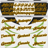 Custom Stitched White Brown Black Green-Yellow Sportswear Abstract Pullover Sweatshirt Hoodie