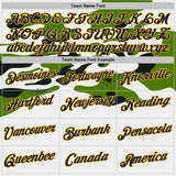 Custom Stitched White Navy Green Gold-Black Sportswear Abstract Camo Pullover Sweatshirt Hoodie