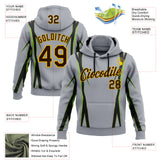 Custom Stitched Gray Brown Black Green-Yellow Sportswear Abstract Pullover Sweatshirt Hoodie