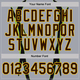 Custom Stitched Gray Brown Black Green-Yellow Sportswear Abstract Pullover Sweatshirt Hoodie