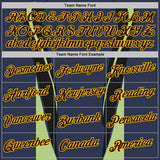 Custom Stitched Navy Brown Black Green-Yellow Sportswear Abstract Pullover Sweatshirt Hoodie