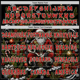 Custom  Black Red White-Green Christmas Santa Claus & Gift Pullover Sweatshirt Hoodie