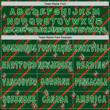 Custom  White Grass Green Red-Black Christmas Diagonal Stripe Holly Berries Pullover Sweatshirt Hoodie