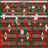 Custom  Green Red Old Gold Cream-White Ugly Christmas Sweater Argyle Snowflakes Pullover Sweatshirt Hoodie