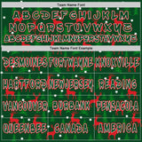 Custom  Green White-Fire Red Christmas Reindeer & Pine Forest Pullover Sweatshirt Hoodie