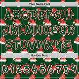 Custom  Green White-Red Christmas Santa Claus Hats Pullover Sweatshirt Hoodie
