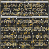 Custom  Black Old Gold-White Christmas Golden Reindeer & Snowflakes Pullover Sweatshirt Hoodie