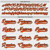 Custom White Orange Black-Gray Diagonal Grunge Brush Stroke Halftone Lace Neck Hockey Jersey