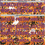 Custom  Black Purple-Bay Orange Halloween Ghost & Bat Pullover Sweatshirt Hoodie