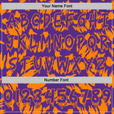 Custom  Purple-Bay Orange Halloween Spooky Pullover Sweatshirt Hoodie