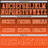 Custom Brown Orange-White Authentic Gradient Style Twinkle Star Football Jersey