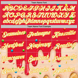 Custom Stitched Fire Red White-Gold Ice Cream Waffle Foodie Dessert Pullover Sweatshirt Hoodie