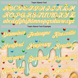 Custom Stitched Ice Blue White-Gold Ice Cream Waffle Foodie Dessert Pullover Sweatshirt Hoodie