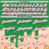Custom Stitched Light Kelly Green White-Pink Ice Cream Waffle Foodie Dessert Pullover Sweatshirt Hoodie