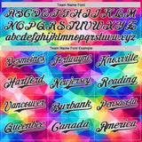 Custom Rainbow Black-White Multicolor Geometric Grid Diamond Authentic Baseball Jersey