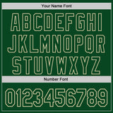 Custom Green Cream-Vegas Gold Diagonal Grunge Brush Stroke Halftone Authentic Baseball Jersey