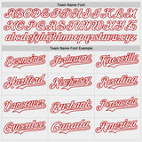 Custom White Gray Red-Black Diagonal Grunge Brush Stroke Halftone Authentic Baseball Jersey