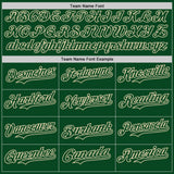 Custom Green-Cream Diagonal Scratch Brush Stroke Paint Splatter Authentic Baseball Jersey