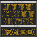 Custom Black White-Gold Diagonal Scratch Brush Stroke Authentic Baseball Jersey