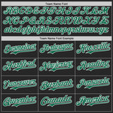 Custom Black Kelly Green-White Diagonal Scratch Brush Stroke Authentic Baseball Jersey