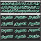 Custom Black Kelly Green-White Diagonal Scratch Brush Stroke Authentic Baseball Jersey