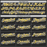 Custom Black Gold-White Digital Camo Two Tone Authentic Baseball Jersey