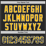 Custom Black Gold-White Digital Camo Two Tone Authentic Baseball Jersey