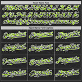 Custom Black Neon Green-White Digital Camo Two Tone Authentic Baseball Jersey