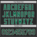 Custom Black Kelly Green-White Digital Camo Two Tone Authentic Baseball Jersey