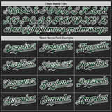 Custom Black Green-White Digital Camo Two Tone Authentic Baseball Jersey