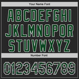 Custom Black Green-White Digital Camo Two Tone Authentic Baseball Jersey