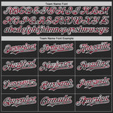 Custom Black Crimson-White Digital Camo Two Tone Authentic Baseball Jersey