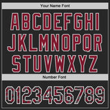 Custom Black Crimson-White Digital Camo Two Tone Authentic Baseball Jersey