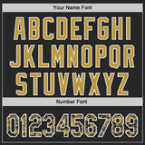 Custom Black Old Gold-White Digital Camo Two Tone Authentic Baseball Jersey