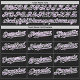 Custom Black Light Purple White-Steel Gray Digital Camo Two Tone Authentic Baseball Jersey
