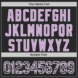 Custom Black Light Purple White-Steel Gray Digital Camo Two Tone Authentic Baseball Jersey