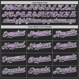 Custom Black Medium Purple White-Steel Gray Digital Camo Two Tone Authentic Baseball Jersey