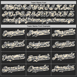 Custom Black Cream White-Steel Gray Digital Camo Two Tone Authentic Baseball Jersey