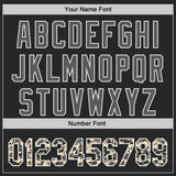 Custom Black Cream White-Steel Gray Digital Camo Two Tone Authentic Baseball Jersey