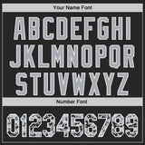 Custom Black Gray-White Digital Camo Two Tone Authentic Baseball Jersey