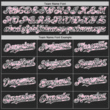 Custom Black Light Pink White-Steel Gray Digital Camo Two Tone Authentic Baseball Jersey