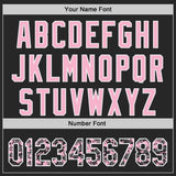 Custom Black Light Pink White-Steel Gray Digital Camo Two Tone Authentic Baseball Jersey