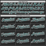Custom Black Midnight Green White-Steel Gray Digital Camo Two Tone Authentic Baseball Jersey