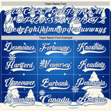Custom Royal-Cream Melting Snow Lace Neck Hockey Jersey