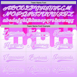 Custom White-Light Purple Melting Rave Psychedelic Lace Neck Hockey Jersey