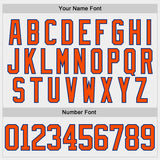 Custom White Orange-Royal Dallas TX City Skyline State Pride Paint Splatter Lace Neck Hockey Jersey